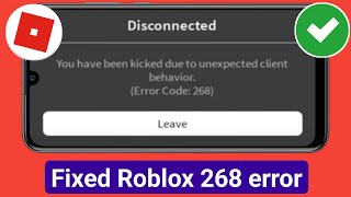 Fix You have Been Kicked Due to Unexpected Client Behavior Roblox Mobile  Howtosolveit [upl. by Silverstein]