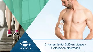 Colocación electrodos para entrenamiento EMS en bíceps en casa  Electroestimulación 20 min recom [upl. by Enieledam]