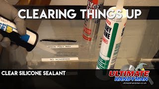 Clear Silicone Sealant [upl. by Gunning]