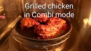 Microwave Combi mode cooking Tender amp juicy grilled chicken recipe in Lg microwave in grillmode [upl. by Driskill732]