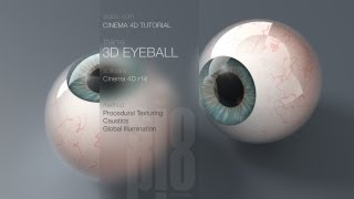 Cinema 4D Tutorial  Model and Texture a 3D Eyeball [upl. by Hilde]