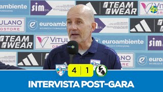 Vitulano ManfredoniaSandro Abate 41  INTERVISTE  Serie A 202425 [upl. by Nylauqcaj]