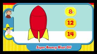 CURIOUS GEORGE Super Bouncy Blast Off Cartoon Animation PBS Kids Game Play For Kids [upl. by Anahsirk]