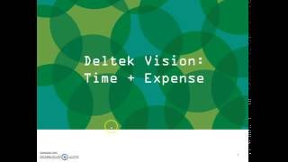 Deltek Vision Time and Expense Instruction [upl. by Cinemod]