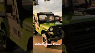 Mahindra Roxor turbo diesel 5 speed prices 2024 [upl. by Hobey]