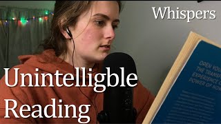 ASMR Intelligible Reading  Mouthed Words [upl. by Estey]