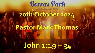 Borras Park Evangelical Church  Morning Service  20th October 2024 [upl. by Llenrup]