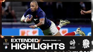 WHAT A GAME 🍿  EXTENDED HIGHLIGHTS  FRANCE V ENGLAND  2024 GUINNESS MENS SIX NATIONS RUGBY [upl. by Nalod]