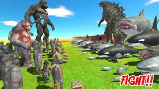 MUTANT PRIMATES  KING KONG  Animal Revolt Battle Simulator [upl. by Bekah]