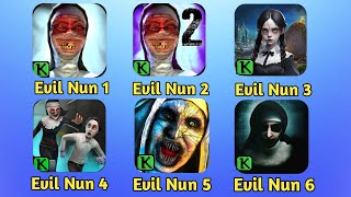 Evil Nun 1 2 3 4 5 6 7 amp 8 Full Gameplay  Evil Nun New Update  Evil Nun Mod [upl. by Suehtomit]