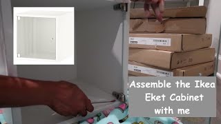 Assemble with me Ikea Eket Cabinets with Glass Doors  List Check Done [upl. by Livvi518]