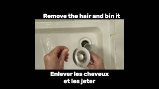 Déboucher la douche  Shower drain cleaning [upl. by Ellenet]