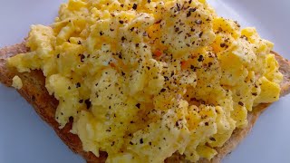 I Made The Most Creamiest Scrambled Eggs [upl. by Noisla]