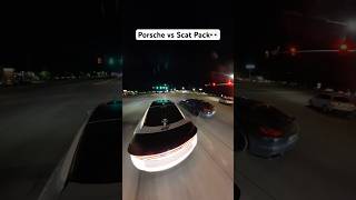 Porsche vs Scat Pack Charger👀 [upl. by Beitris]