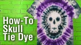 HowTo Make a Tie Dye Skull Shirt [upl. by Sihtam689]