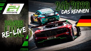 Ganzes Rennen  ADAC TotalEnergies 24h Nürburgring 2023  Deutsch 🇩🇪 [upl. by Dewie284]