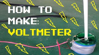 How to make an analog voltmeter Easy Fast DIY [upl. by Ellevehc238]