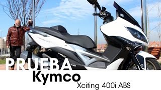 KYMCO Xciting 400i ABS  videoprueba  castellano  2016 [upl. by Clarey]