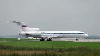 Tu154M RA85084 RossiyaSpecial Flight Squadron Vladivostok Airport [upl. by Riaj]