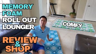 Novaform 2Inch Memory Foam Roll Out Lounger  COSTCO [upl. by Ednalrym985]