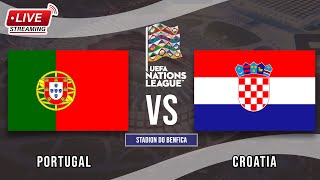 🔴LIVE Portugal vs Croatia  UEFA Nations League  LIVE STREAMING 2024 [upl. by Ennirac]