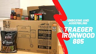 Traeger Ironwood 885 Unboxing and Assembly [upl. by Uol747]