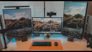 My Dream Office and Desk Setup 2023 Part 2  LG Dualup Monitor [upl. by Yahsel]