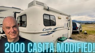 Casita Trailer Customized by a Couple  CLEVER amp AMAZING [upl. by Yhprum75]