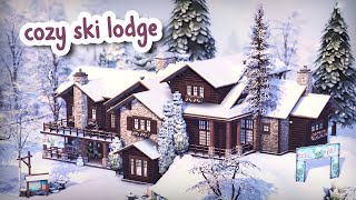 Cozy Ski Lodge ❄️  The Sims 4 Speed Build [upl. by Arihat830]