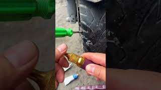 SIDEWALL TIRE PATCH ASMR hobbies tire tirepatch workshop [upl. by Lebasile]