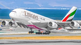 20 MINUTES of AMAZING Plane Spotting at SAN FRANCISCO SFO International Airport SFOKSFO [upl. by Eiramac]