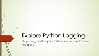 Explore Python logging Python  Logging  Exception [upl. by Ihculo998]