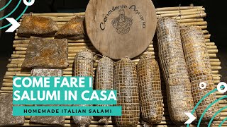 Come Fare i Salumi in Casa  homemade italian salami [upl. by Judon]