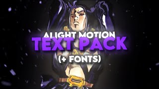 TEXT PACK  Alight Motion  Xml and Direct Link [upl. by Sanchez301]