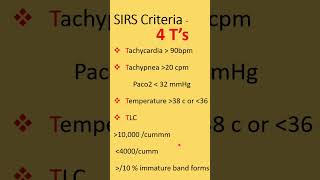 SIRS Systemic inflammatory response syndromeCriteria  mneumonic [upl. by Dareen]