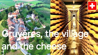 Gruyère cheese and medieval castle village in Switzerland La Gruyère AOP cheese is worldfamous [upl. by Ettesil]