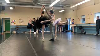 Rehearsal footage from La Bayadere [upl. by Annavoj]