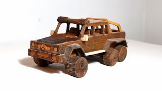 Scroll saw project Wooden G Class 6x6 toy car with Scheppach basa 1 and sv1600 [upl. by Eagle]