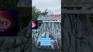 Sneak Peak of Canada’s Wonderland’s Newest Ride Opening 2025  Alpen Fury canadaswonderland [upl. by Rakso]