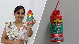 Baygon Cockroach Killer Spray Review in Hindi  Red Baygon Review How to use Baygon Cockroach Spray [upl. by Jacobine]