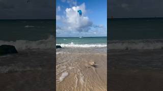 Kitesurfers and relaxing waves at Kanaha beach Maui [upl. by Sigfrid]