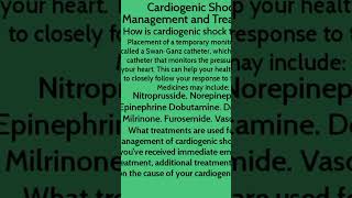 Cardiogenic shock cardiogenicshock cardiacinjury cardiacsafety [upl. by Ekez230]