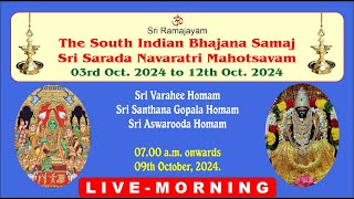 09102024 – MORNING – DAY 7  THE SIBS MATUNGA  SRI SARADA NAVARATHRI MAHOTSAVAM  2024 [upl. by Mozes]