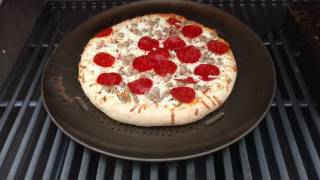 Digiorno Rising Crust Pizza Smoke Grilled from Frozen on Weber Genesis II E310 [upl. by Leake]