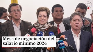 Salario mínimo 2024 le explicamos cómo funciona la negociación  El Espectador [upl. by Caron]