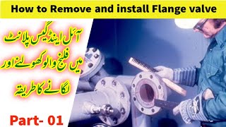 Valve Replacement and Repair  How to Remove and install Flange valve  oil and gas plants [upl. by Ellevel9]