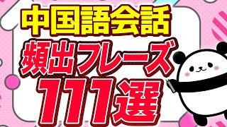 【中国語聞き流し】ネイティブが日常会話で使う頻出フレーズ111選 [upl. by Xino]