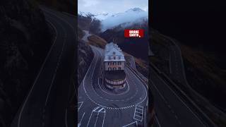 Hotel Belverde  Furka Pass 🇨🇭 travel drone nature beautiful viralvideo shorts [upl. by Ruff]