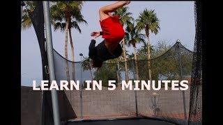 How To Do A Corkscrew On A Trampoline [upl. by Rillings]