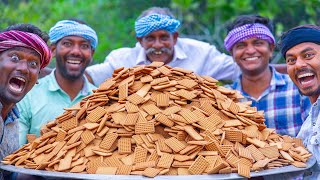 BISCUITS HALWA  Delicious Biscuit Recipe Cooking in Village  Sweet Halwa Recipe using Biscuits [upl. by Aciretahs]